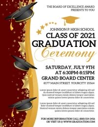 Graduation Ceremony Flyer (US Letter) template