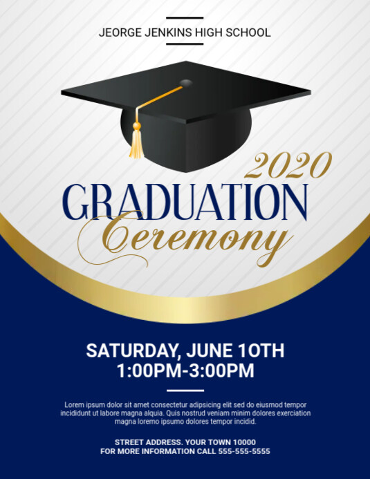 GRADUATION Template PosterMyWall
