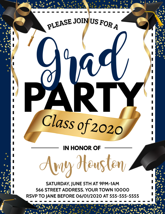 Graduation Flyer (US Letter) template