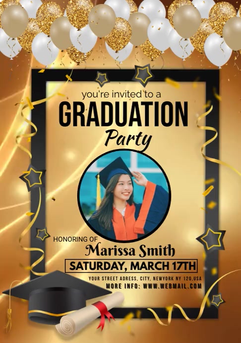 graduation party Template | PosterMyWall