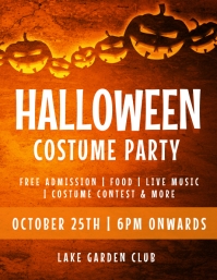 halloween costume contest flyer template | PosterMyWall