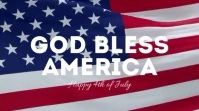 Happy 4th of July Independence Day Fi Display digitale (16:9) template