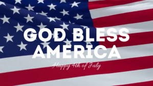 Happy 4th of July Independence Day Fi Digitalt display (16:9) template