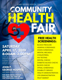970 Health Fair Customizable Design Templates Postermywall