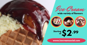 Ice Cream Изображение, которым поделились на Facebook template