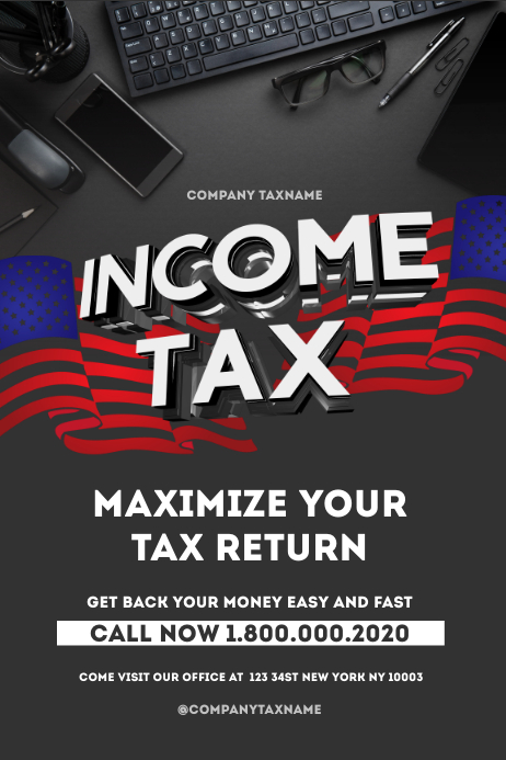 Refund Advertisement Examples income tax refund Poster Template | PosterMyWall