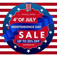 JULY 4 Instagram-Beitrag template