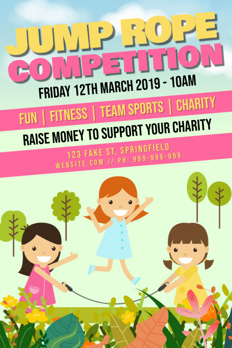 Jump Rope Poster Template | PosterMyWall