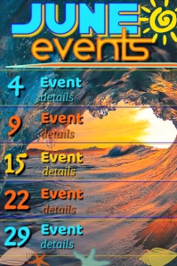 June Event Calendar Template | PosterMyWall