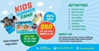 Kids Summer Camp advert Facebook Shared Image template