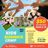 Kids Summer Camp Video Template โพสต์บน Instagram