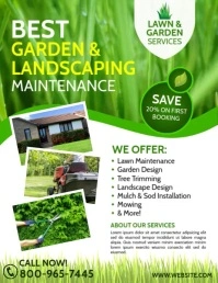 Lawn Care Рекламная листовка (US Letter) template
