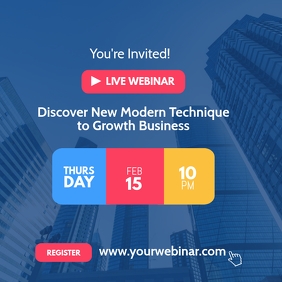 Live Webinar Einladung Instagram Vorlage Postermywall