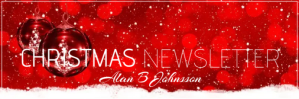红色 Christmas Newsletter E-mail-overskrift Template