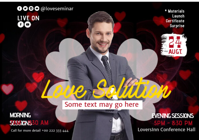 love serminar A2 template