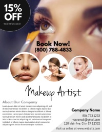 1 900 Makeup Artist Customizable Design Templates