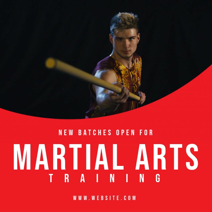 Martial arts training Template PosterMyWall