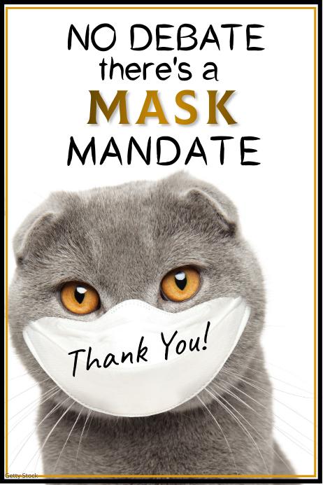 Mask Mandate Poster template