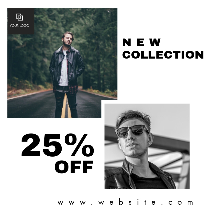 men's fashion advertisement instagram template