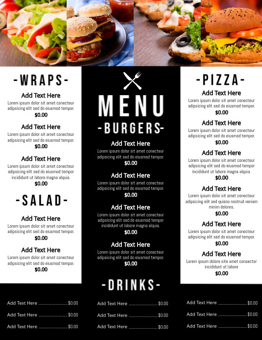 Menu Copy Format Copy of Copy of MENU | PosterMyWall