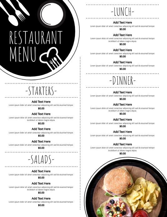 Menu Descriptive Copy Copy of Menu | PosterMyWall