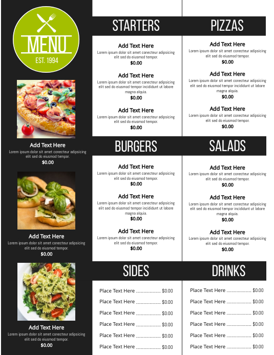 Copy of Copy of MENU | PosterMyWall