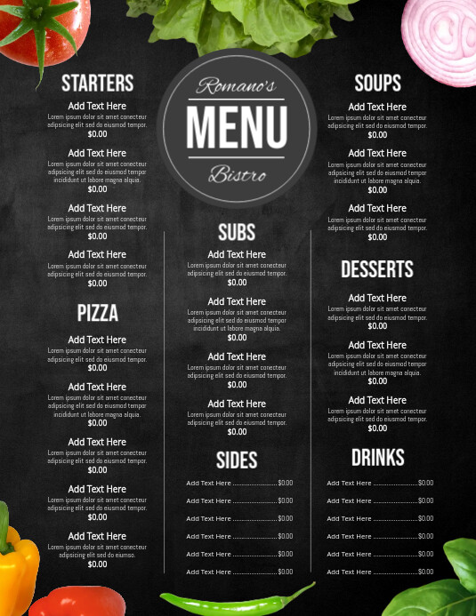Copy of Menu | PosterMyWall