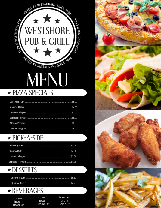 Menu Copy Format Copy of Copy of Menu | PosterMyWall