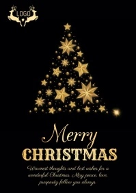 MERRY CHRISTMAS A5 template