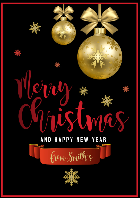 Copy of merry christmas merry christmas template online card | PosterMyWall