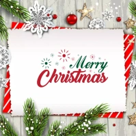 Merry Christmas Wish 方形(1:1) template