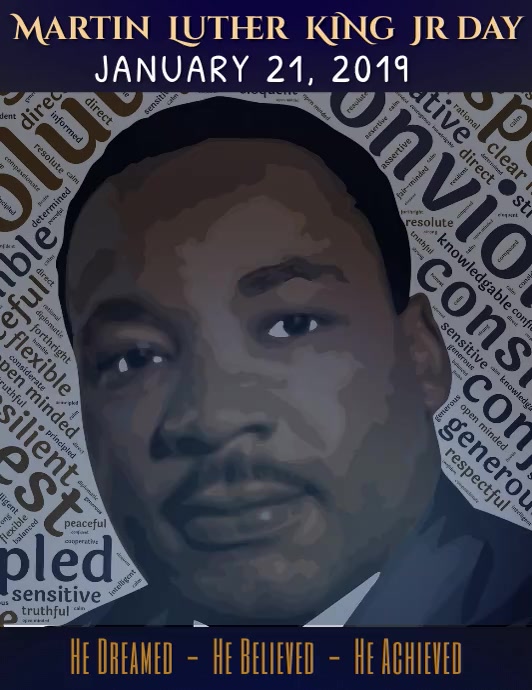 MLK Day Poster Template PosterMyWall