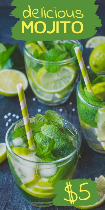 Mojito Roll Up Banner Iklan Banner Templat Postermywall