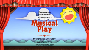 MUSICAL PLAY VIDEO AD TEMPLATE Digitalt display (16:9)