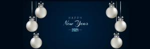 Sort New Year Celebration E-mail-overskrift Template