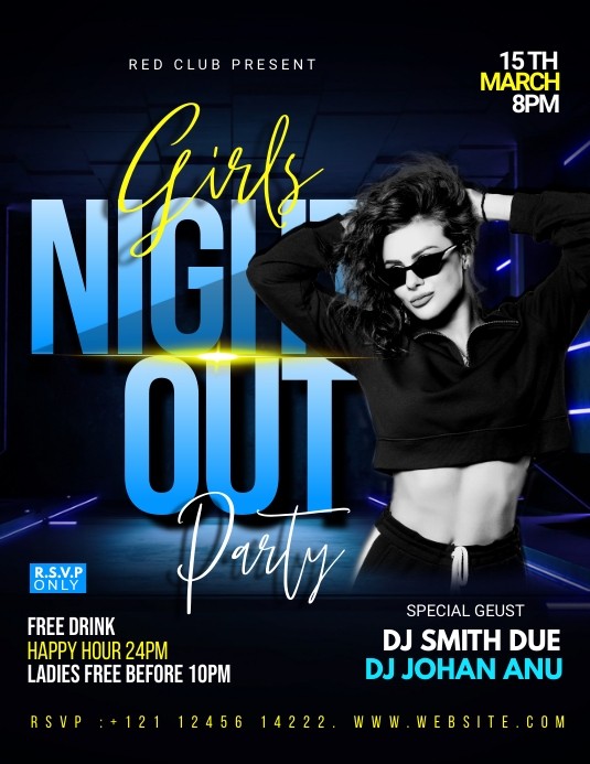 Night Club Flyer Template Postermywall Night Club Flyer Template Postermywall