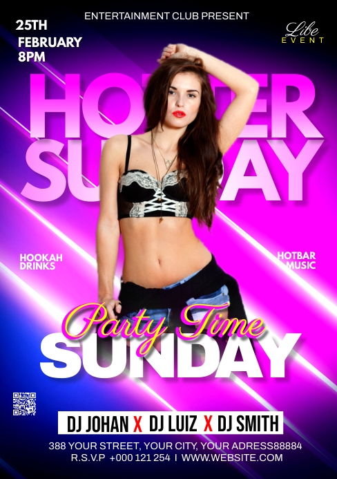 Night Club Flyer Template A5