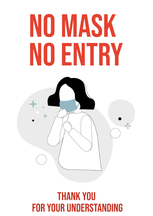 Copy of Copy of No mask No entry sign a4 | PosterMyWall