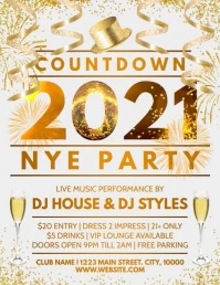 NYE PARTY Flyer (US Letter) template