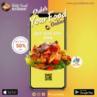 Order food online Instagram Post template