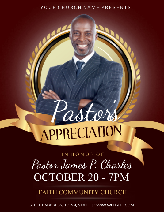 Pastor Appreciation Invitation Sample