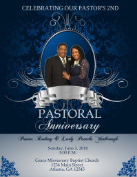 280 Pastor S Anniversary Customizable Design Templates Postermywall