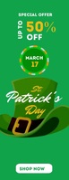 Patrick's Day Sale Half Page Letter template