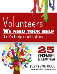 We Need Your Help Flyers