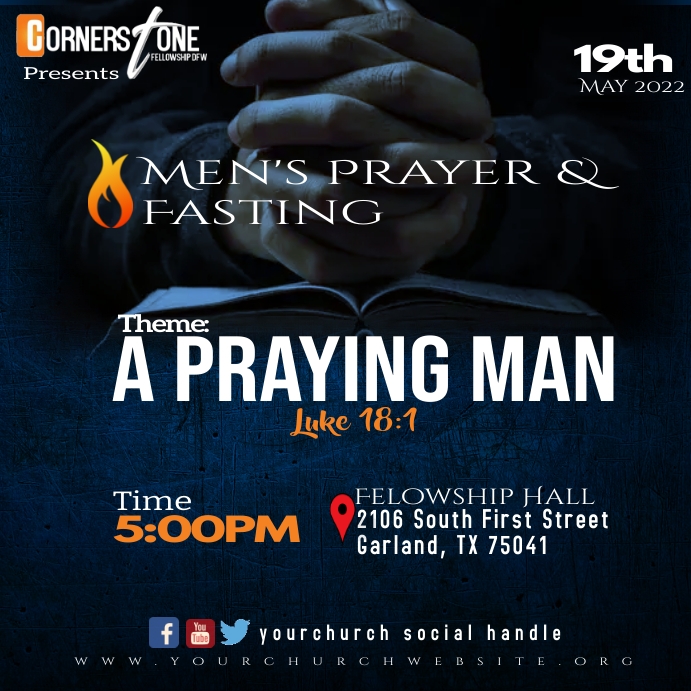 Prayer &amp; Fasting Template (4) | PosterMyWall