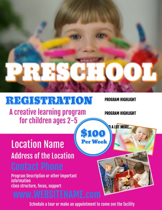Image 15 for Kindergarten Flyer Template