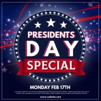 Presidents Day Сообщение Instagram template