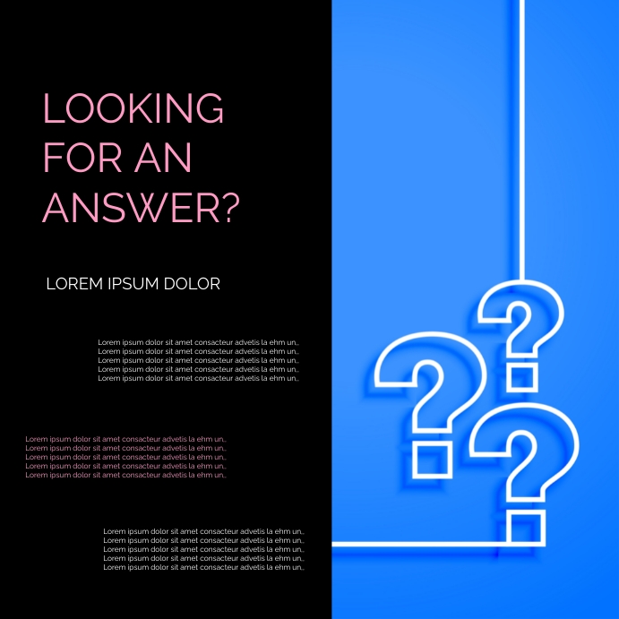 Questions Copy Left Copy of Copy of Question | PosterMyWall