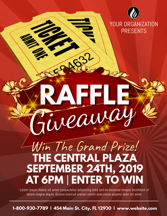 Copy of Raffle Giveaway Template | PosterMyWall