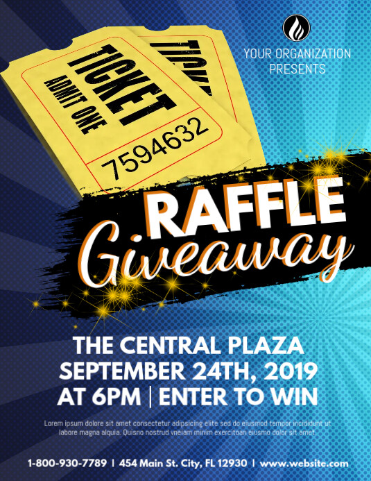 Raffle Giveaway Template PosterMyWall